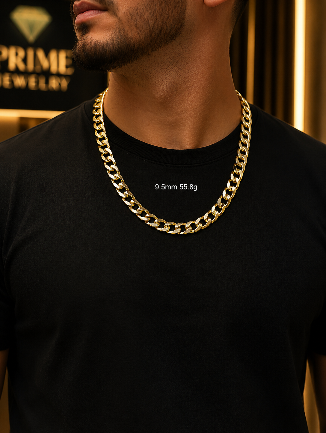 14k Gold Curb Chain Necklace