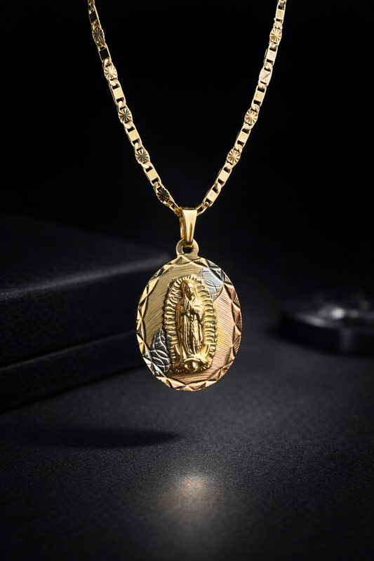 Virgen de Guadalupe Necklace Chain 20" for Womens Mens Gifts