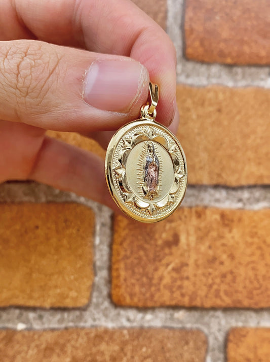 Virgen de Guadalupe Necklace Bismarck Choker 16" for Womens