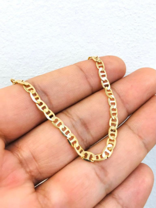 Newborn Baby/Childrens Boys/Girls Gold Filled Baby Bracelet/Figaro Link  Bracelet