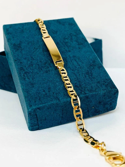 14K Gold Filled Baby ID Bracelet 5.5" / Baby Jewelry / Kids Jewelry / Kids Bracelet / Childrens Jewelry