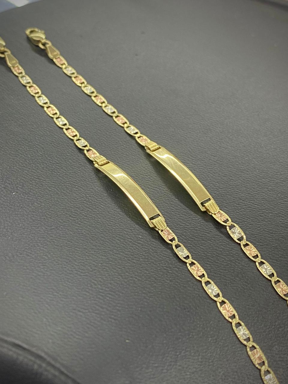 10K Gold Real Filled Valentino Anklet Bracelet 5.5" For Baby