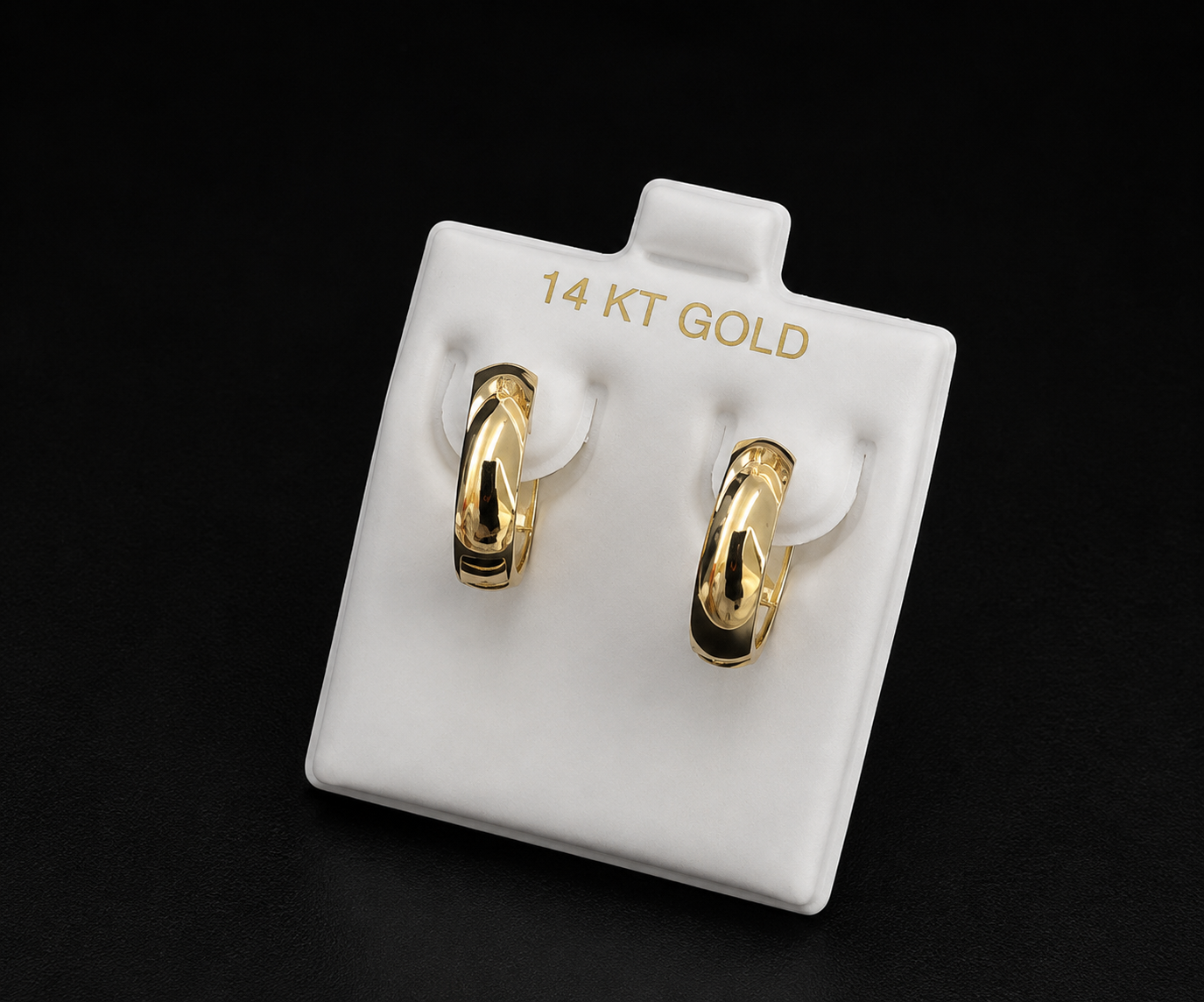 14K Yellow Gold Hoop Earrings