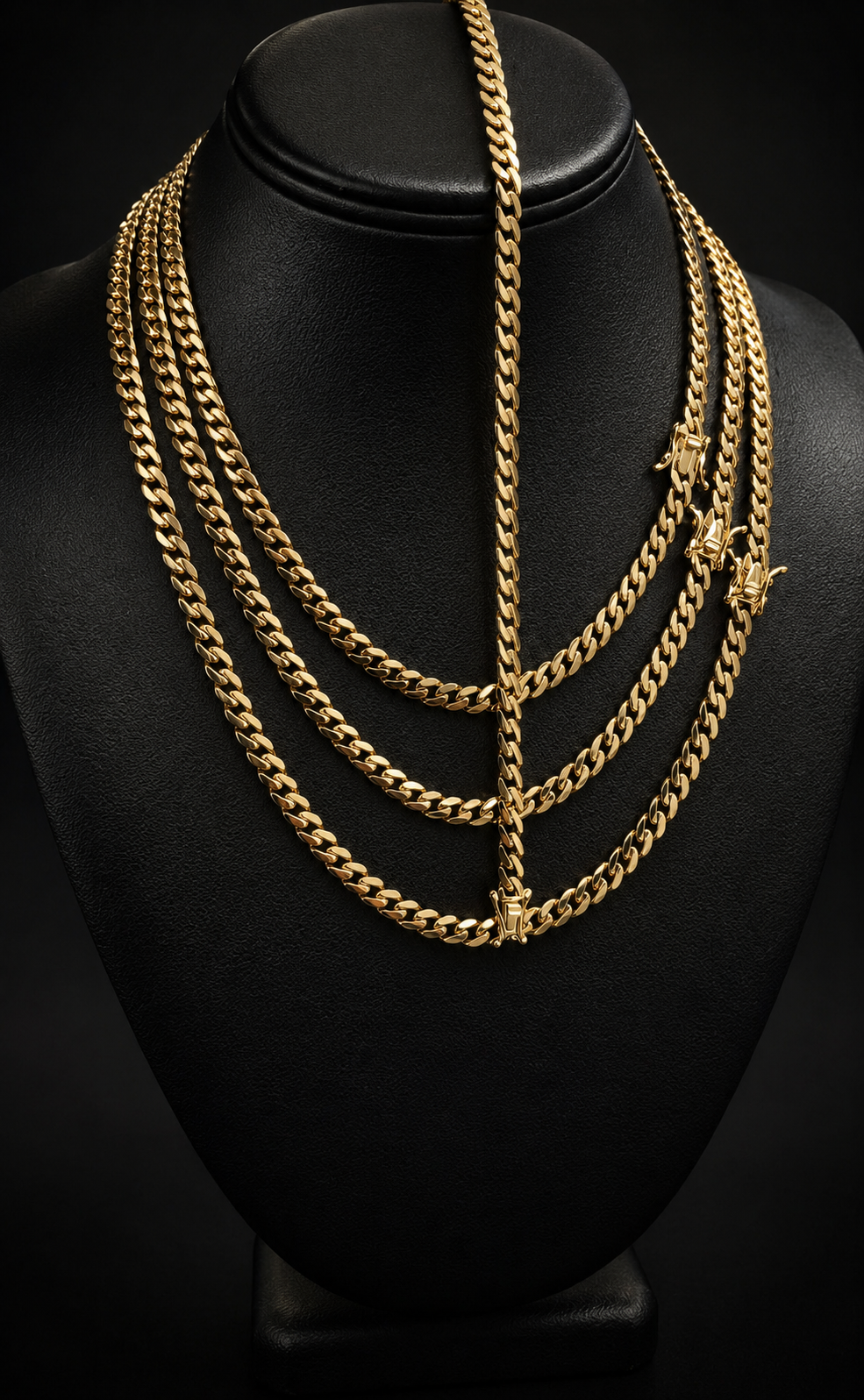 14K Gold Baby Monaco Chain & Bracelet