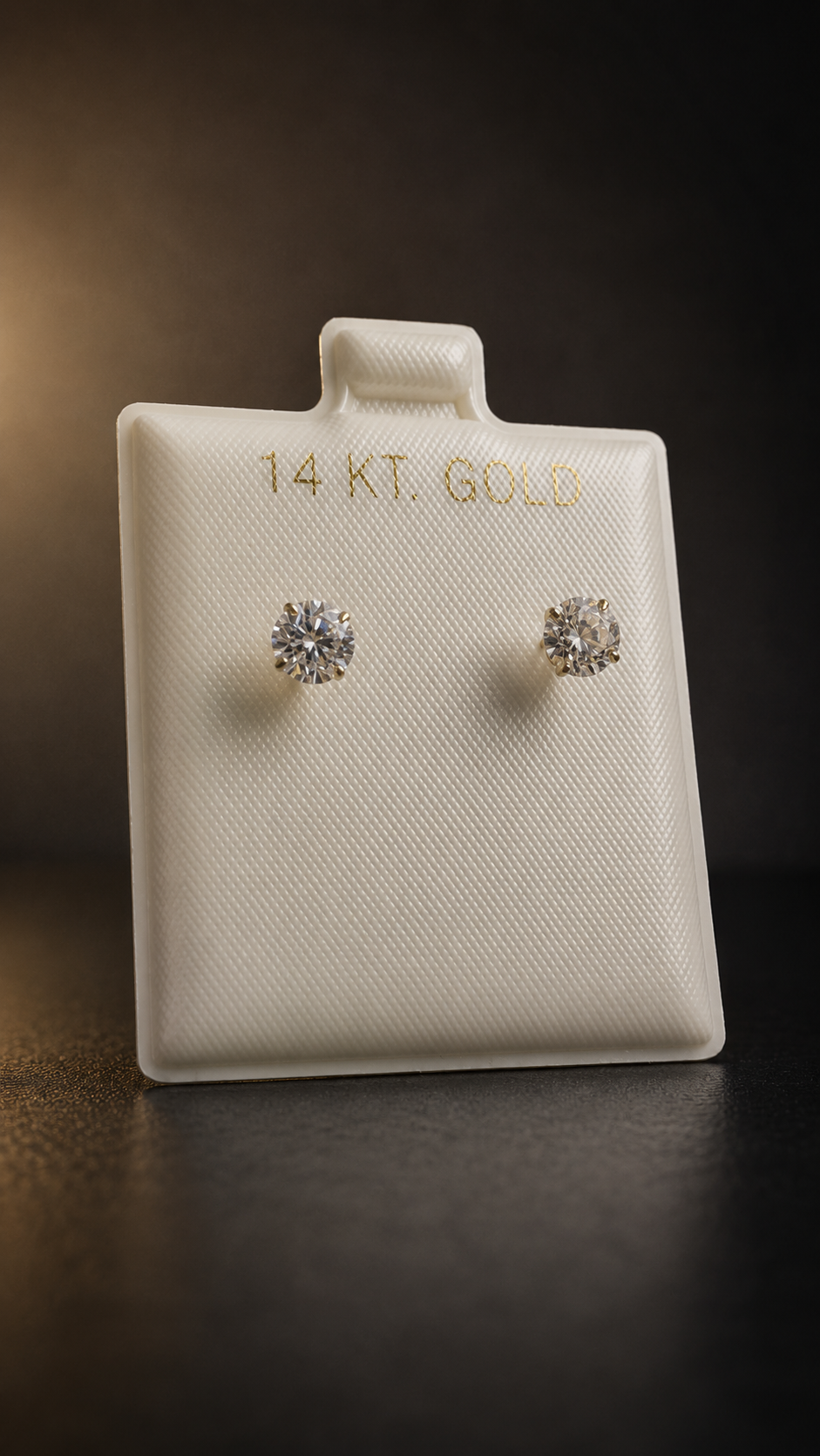 5mm 14K Yellow Gold Stud Earrings