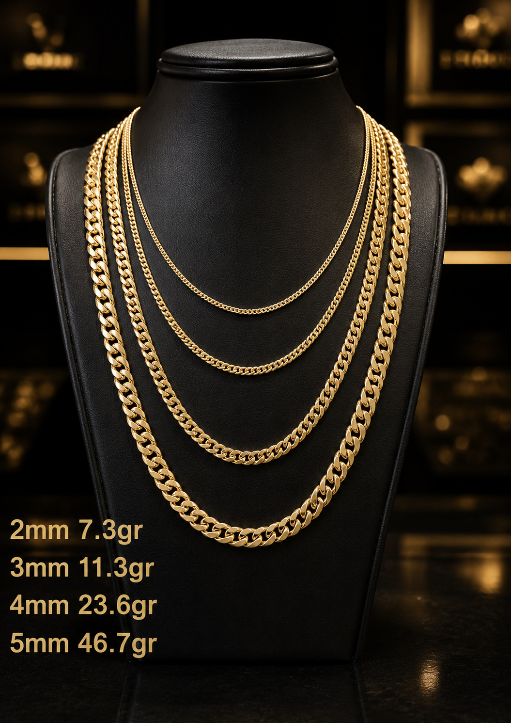 14K Gold Miami Cuban Chain