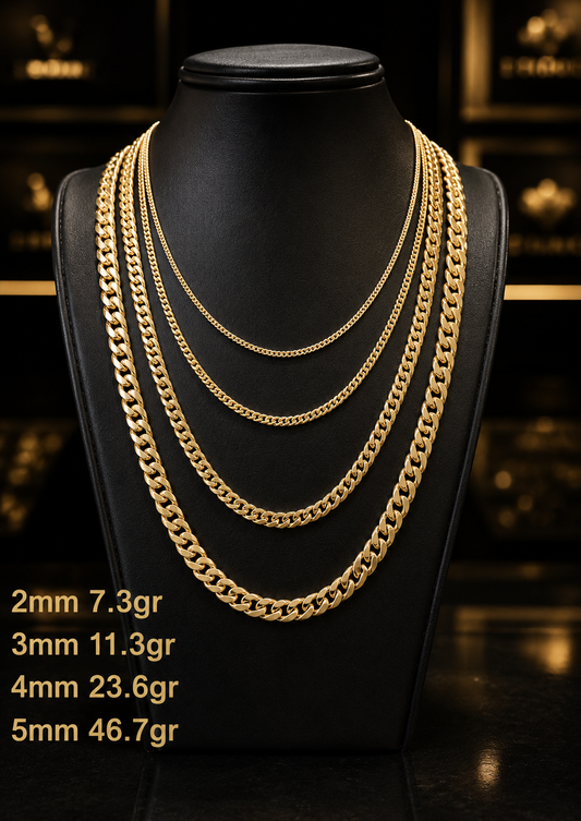 14K Gold Miami Cuban Chain