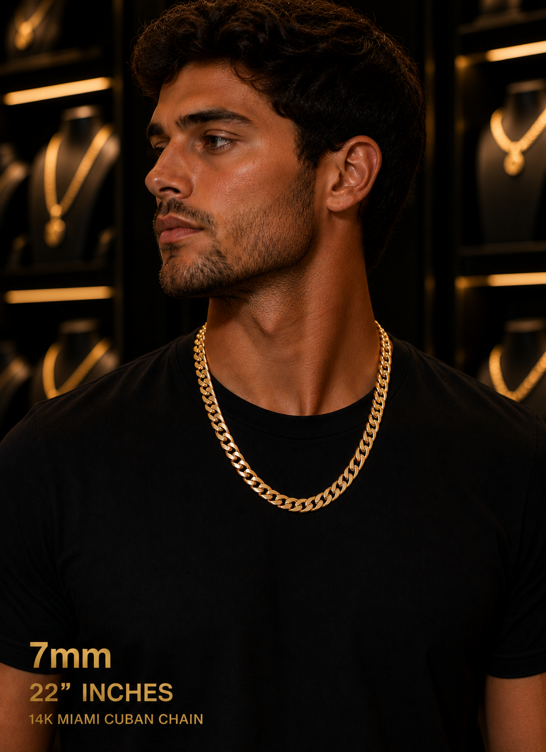 Miami Cuban Necklace 14K Solid Gold