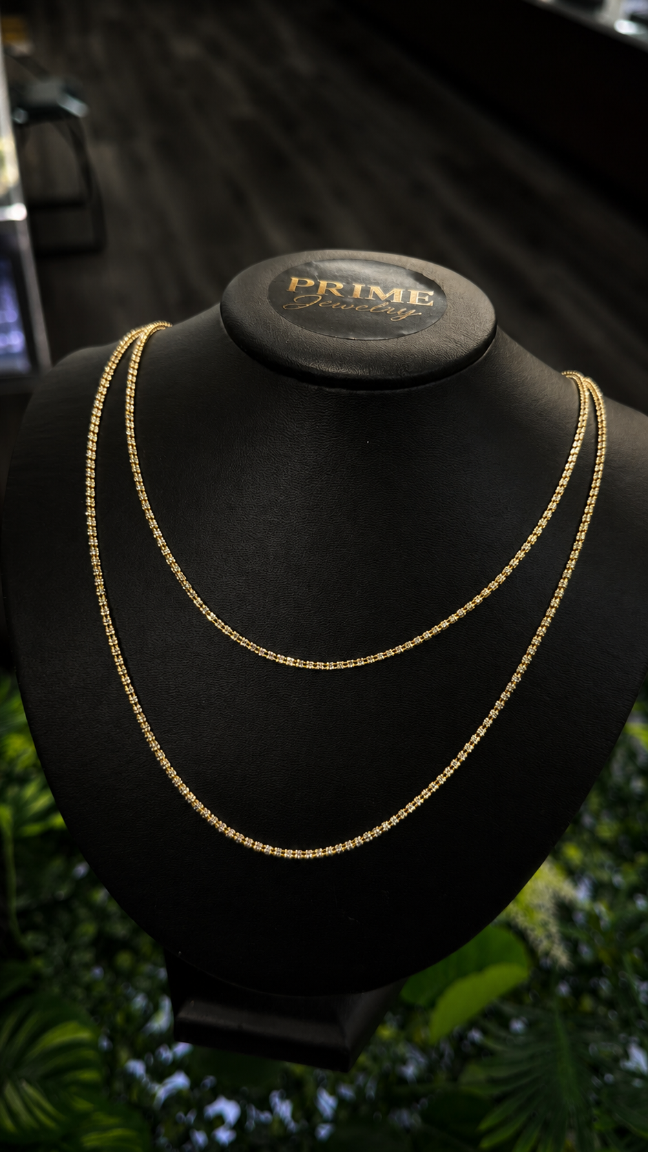 14K Yellow Gold ICE Chain 2mm for Womens