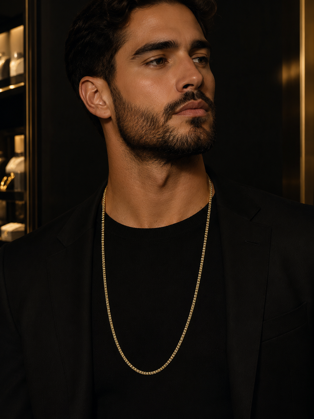 ICE Chain for Mens Womens 3mm 14K Gold