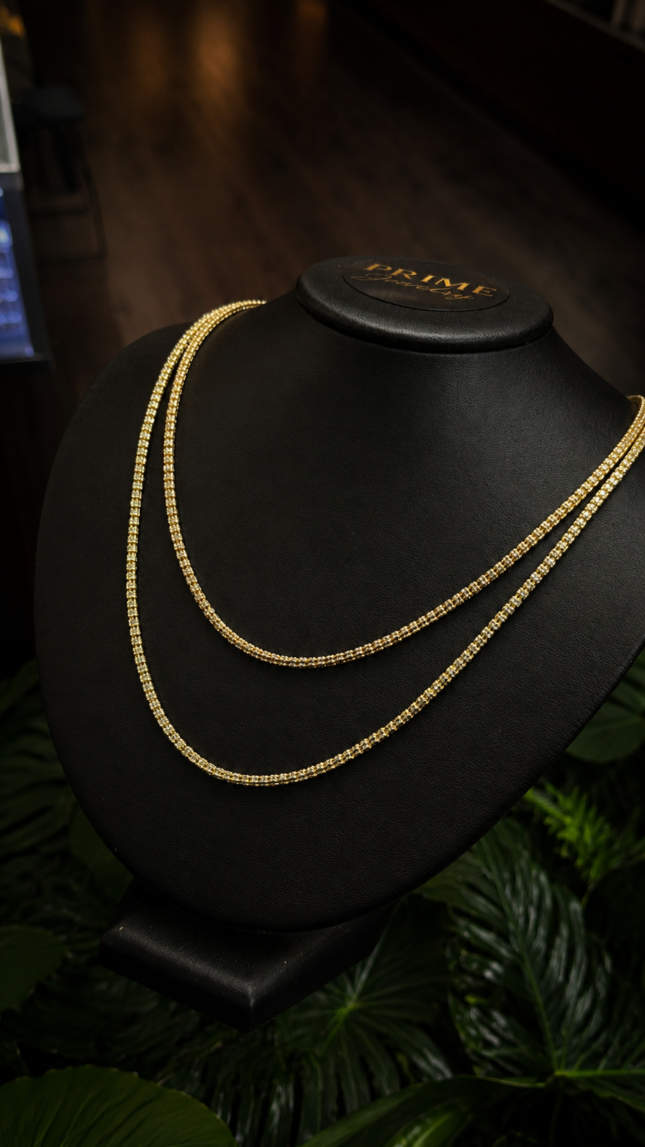 ICE Chain for Mens Womens 3mm 14K Gold