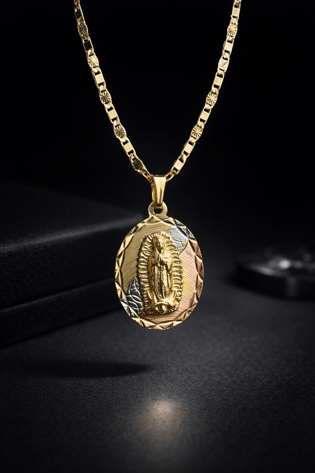 Virgen de Guadalupe Necklace Chain 20" for Womens Mens Gifts