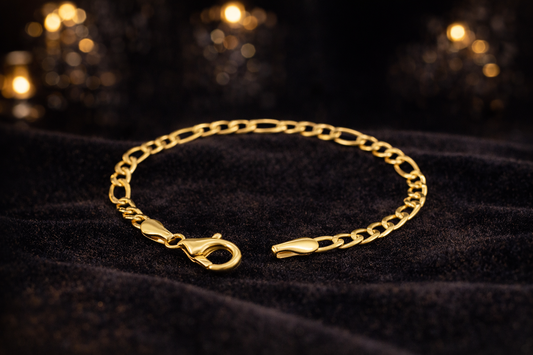 Baby Figaro Bracelets Gold Filled 5.75" 3mm Gifts