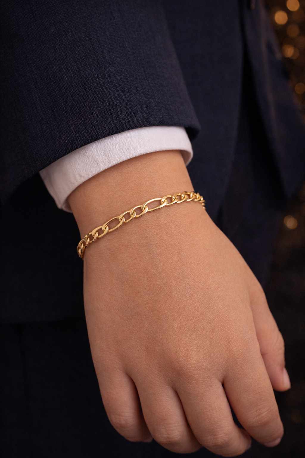 Baby Figaro Bracelets Gold Filled 5.75" 3mm Gifts
