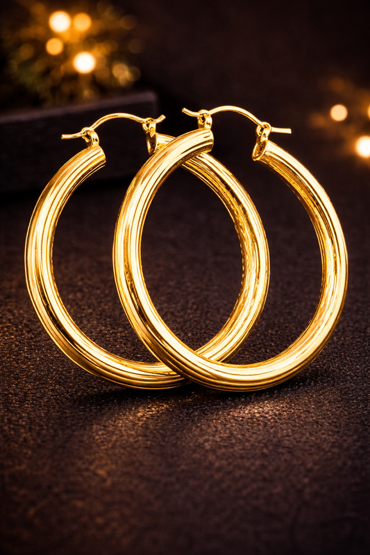 Women's X-Large Hoops Classic Gifts For Womens Ladies Girls