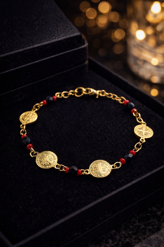 14K Gold Filled San Benito Bracelet for Womens Girls 7.5" Gifts for Her