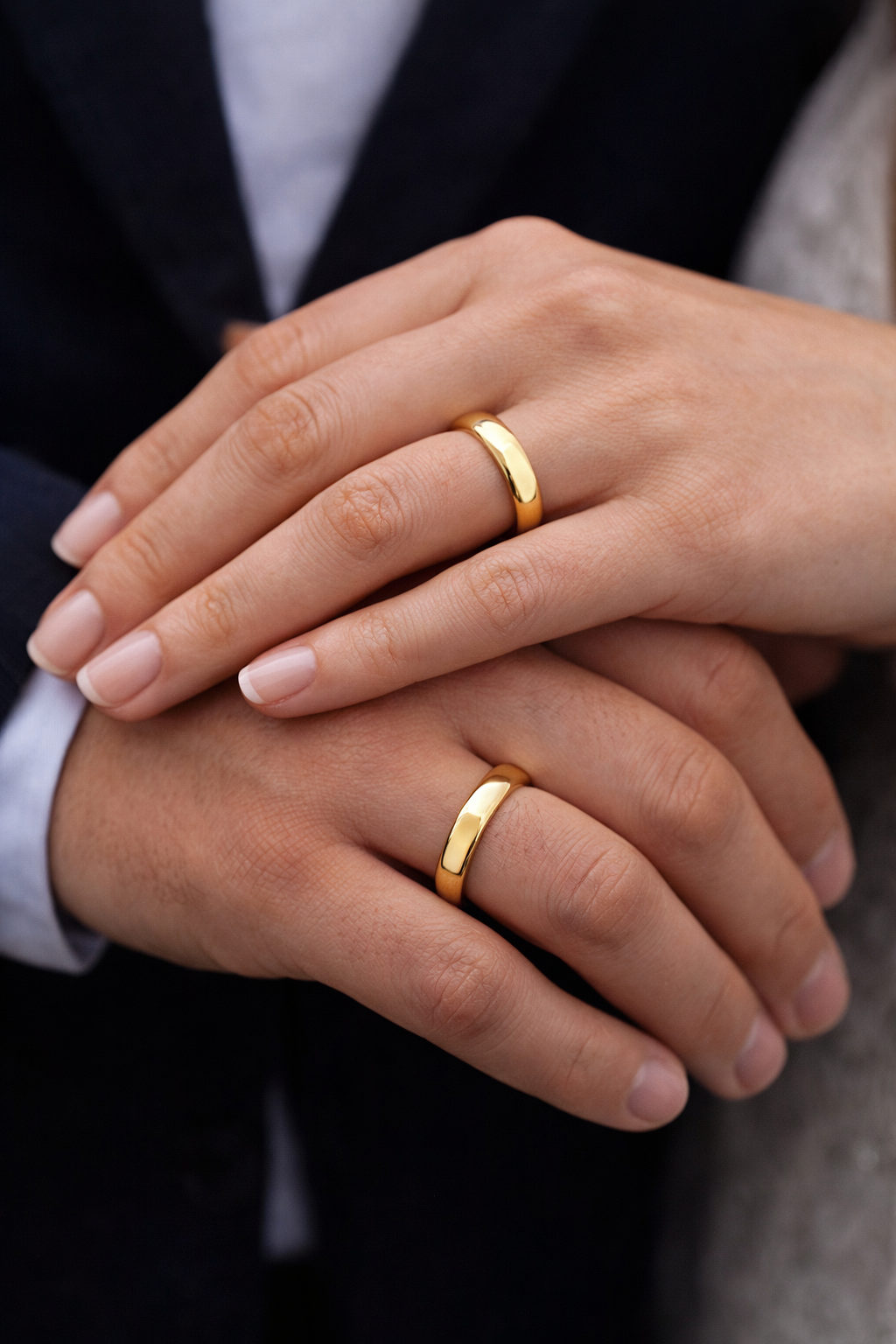 14K Gold Wedding Bands Classic for Mens & Womens