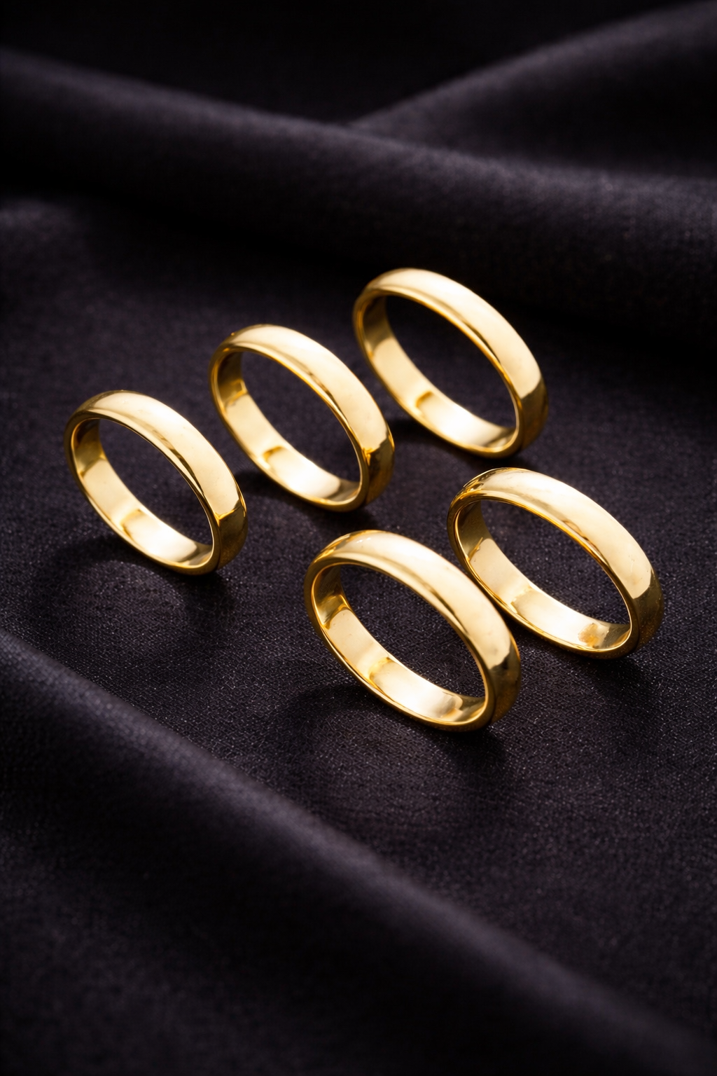 14K Gold Wedding Bands Classic for Mens & Womens