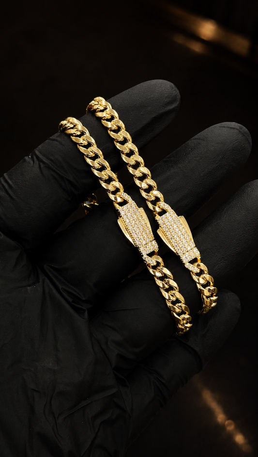 Mens Womens 14K Gold Bracelet Jingle Bell 7" INCH