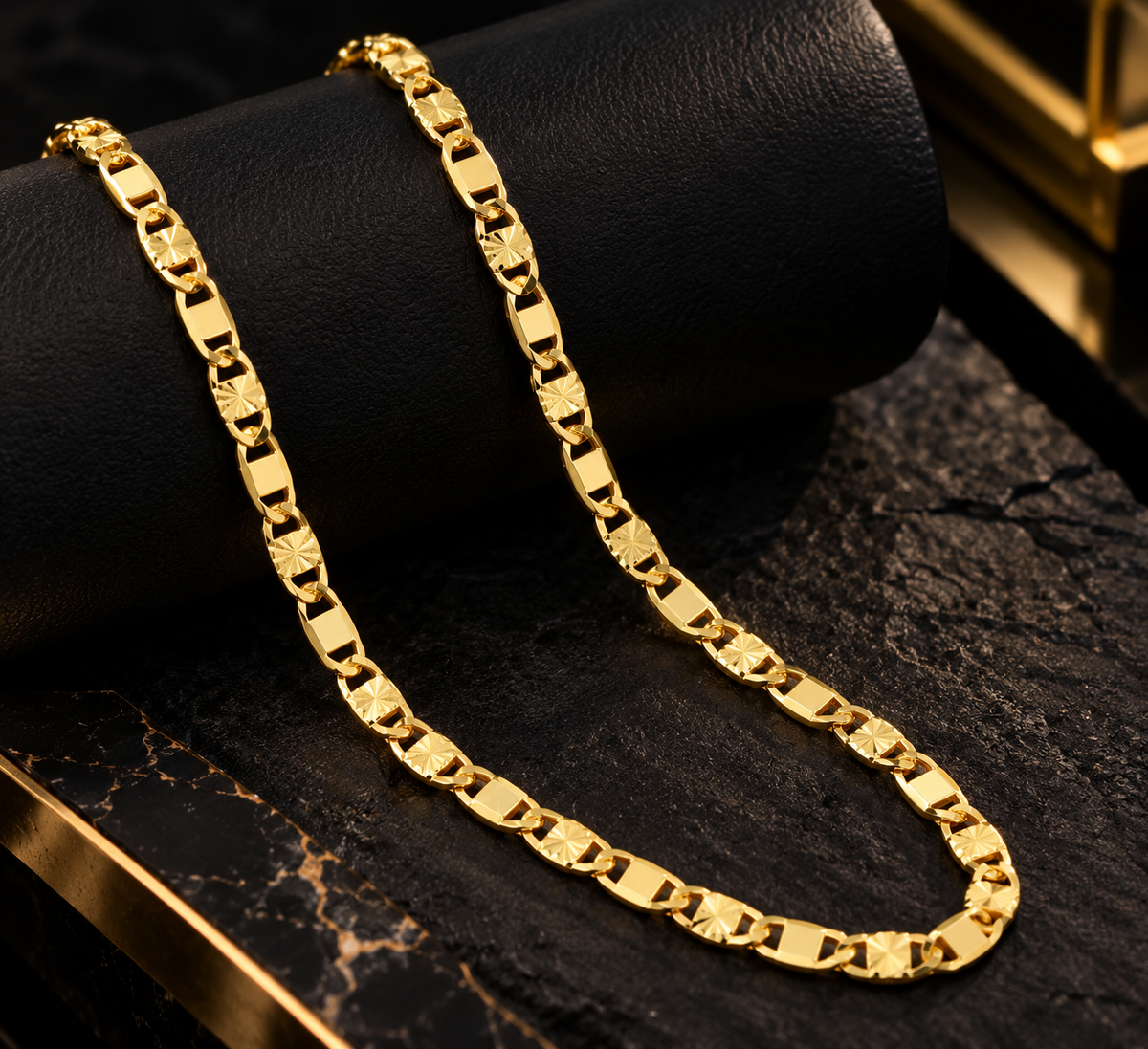14K Gold Filled Valentino Chain  Necklace for Baby Kids 16 Inch