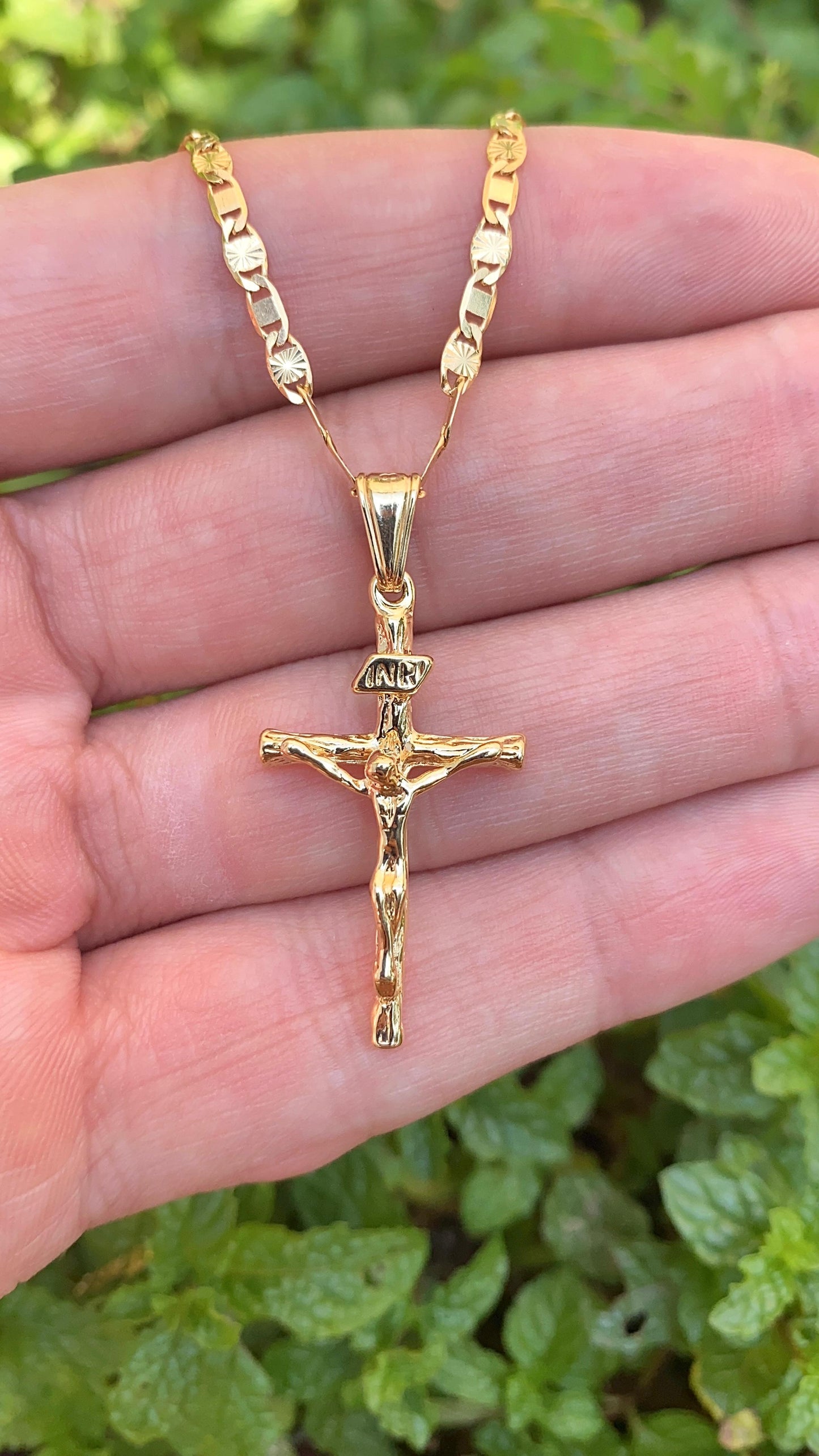 Crucifix Charm Pendant Necklace for Her and Him