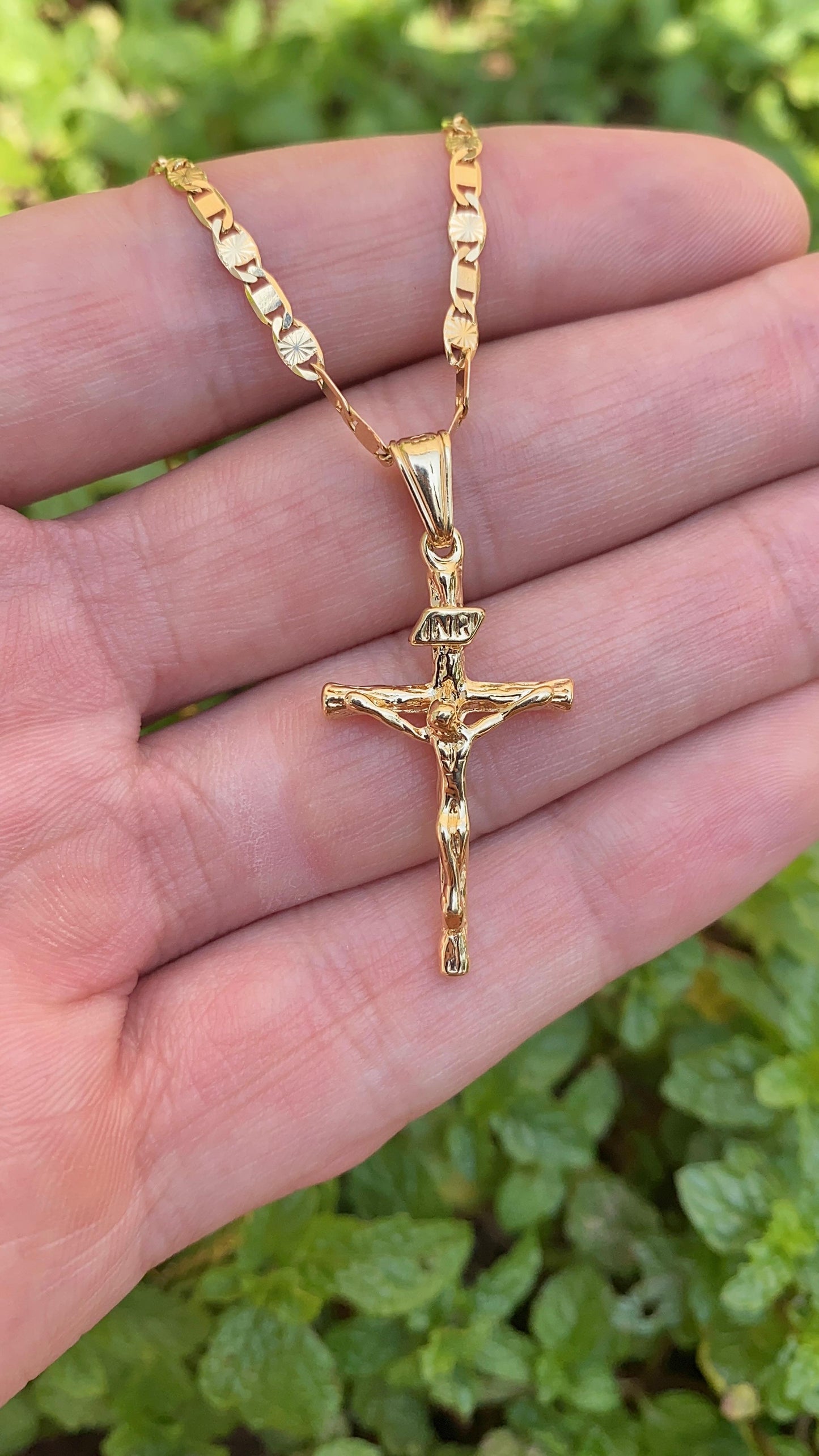 Crucifix Charm Pendant Necklace for Her and Him