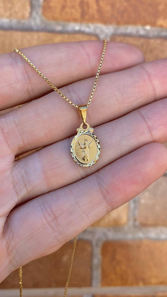 Necklace Pendant Baby Jesus 14K Gold Filled Gift Unisex