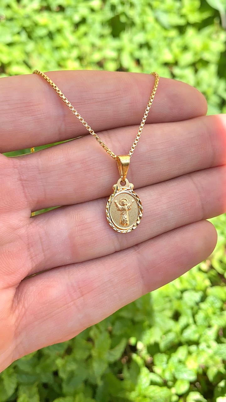 Necklace Pendant Baby Jesus 14K Gold Filled Gift Unisex