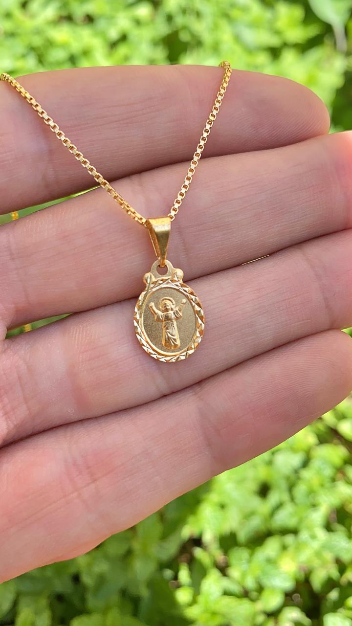 Necklace Pendant Baby Jesus 14K Gold Filled Gift Unisex