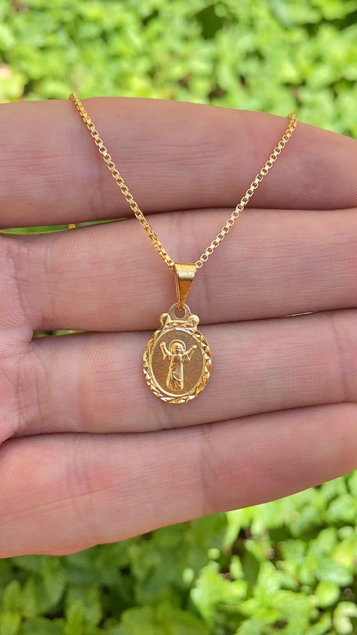 Necklace Pendant Baby Jesus 14K Gold Filled Gift Unisex