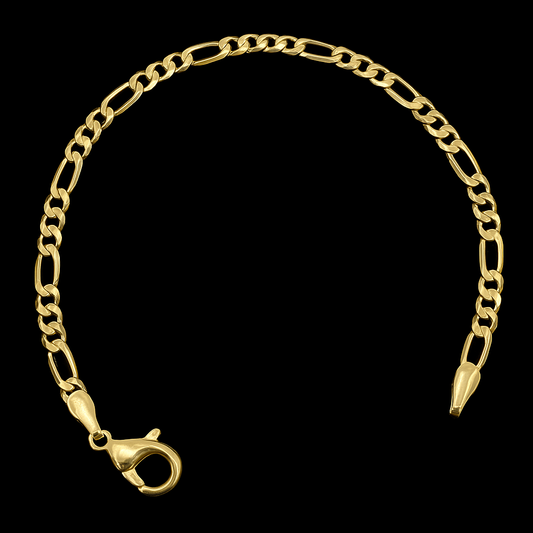 Baby Figaro Bracelets Gold Filled 5.75" 3mm Gifts