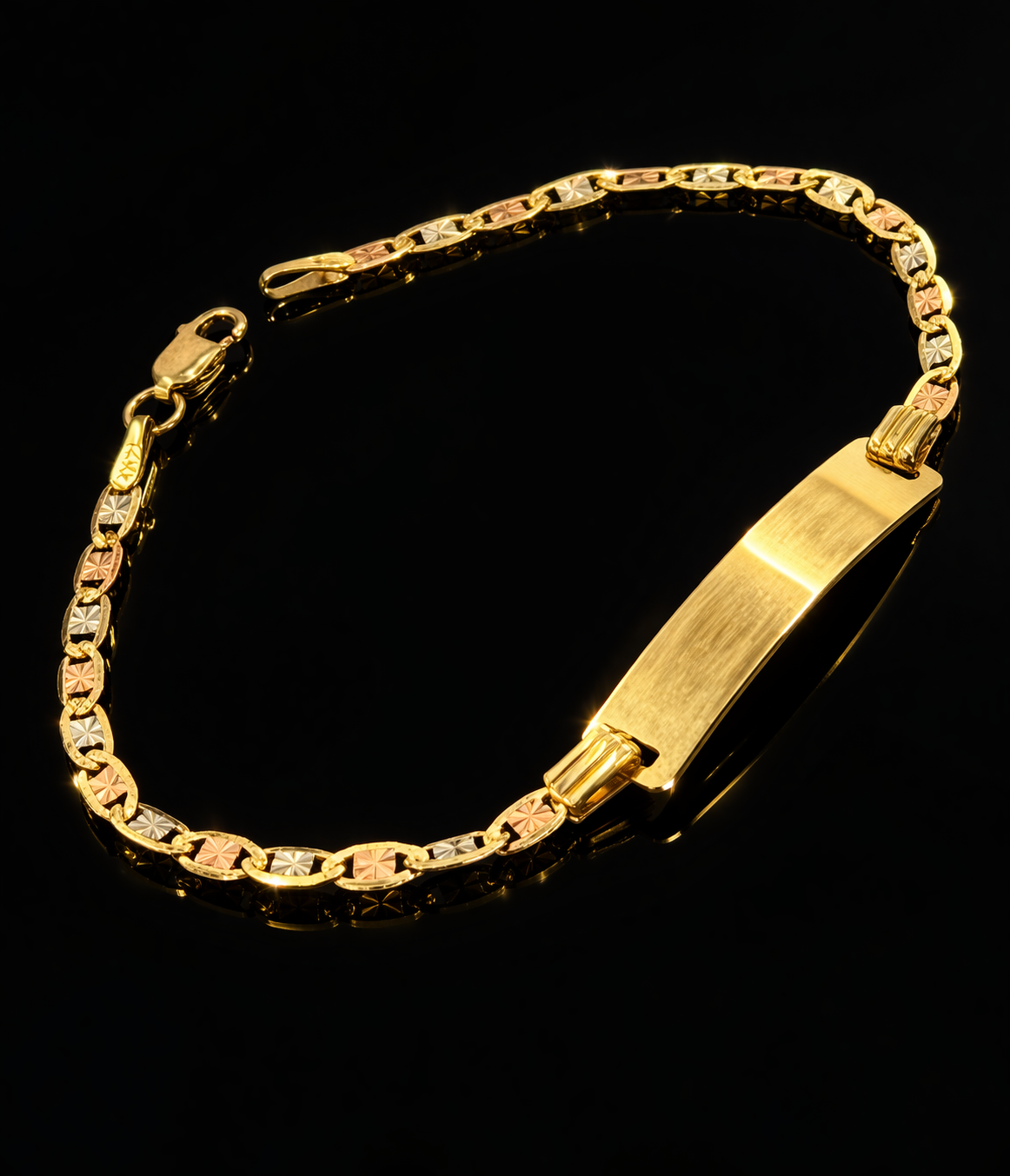 14K Gold Baby ID Bracelet 6.25 INCH