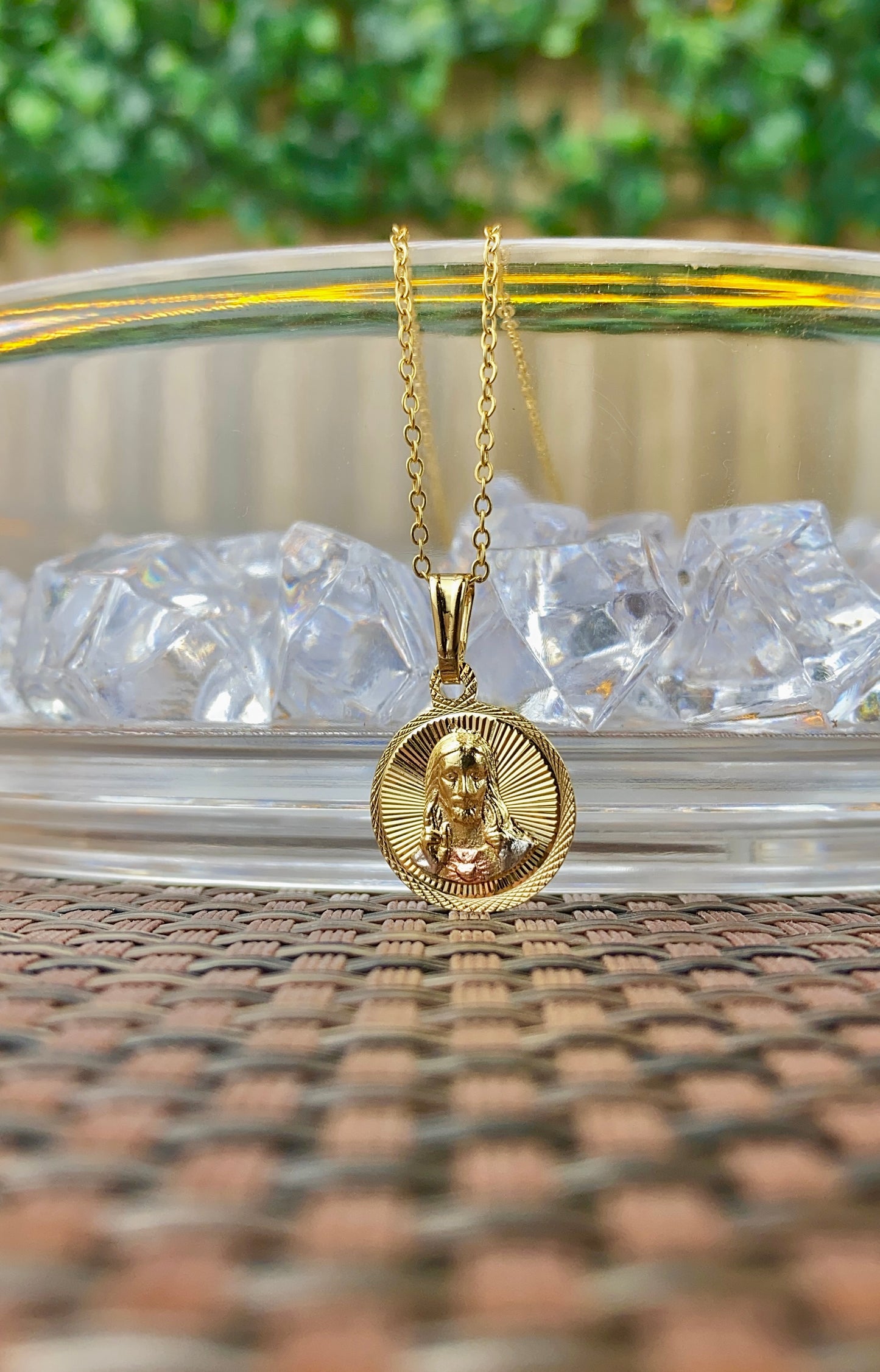 Jesus Sacred Heart Necklace 17"