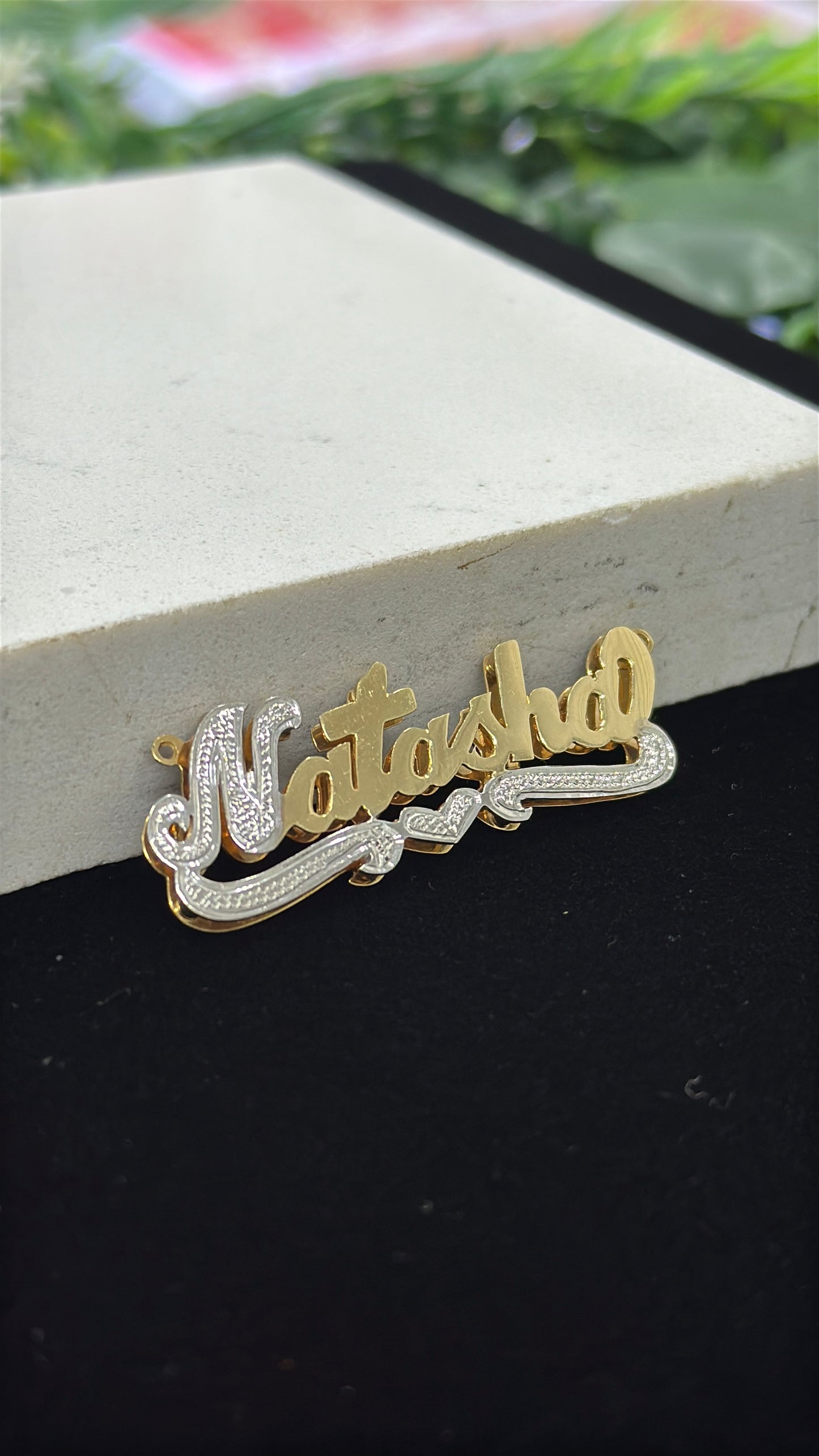 Gold Nameplate Customized Jewelry Personalized Jewelry