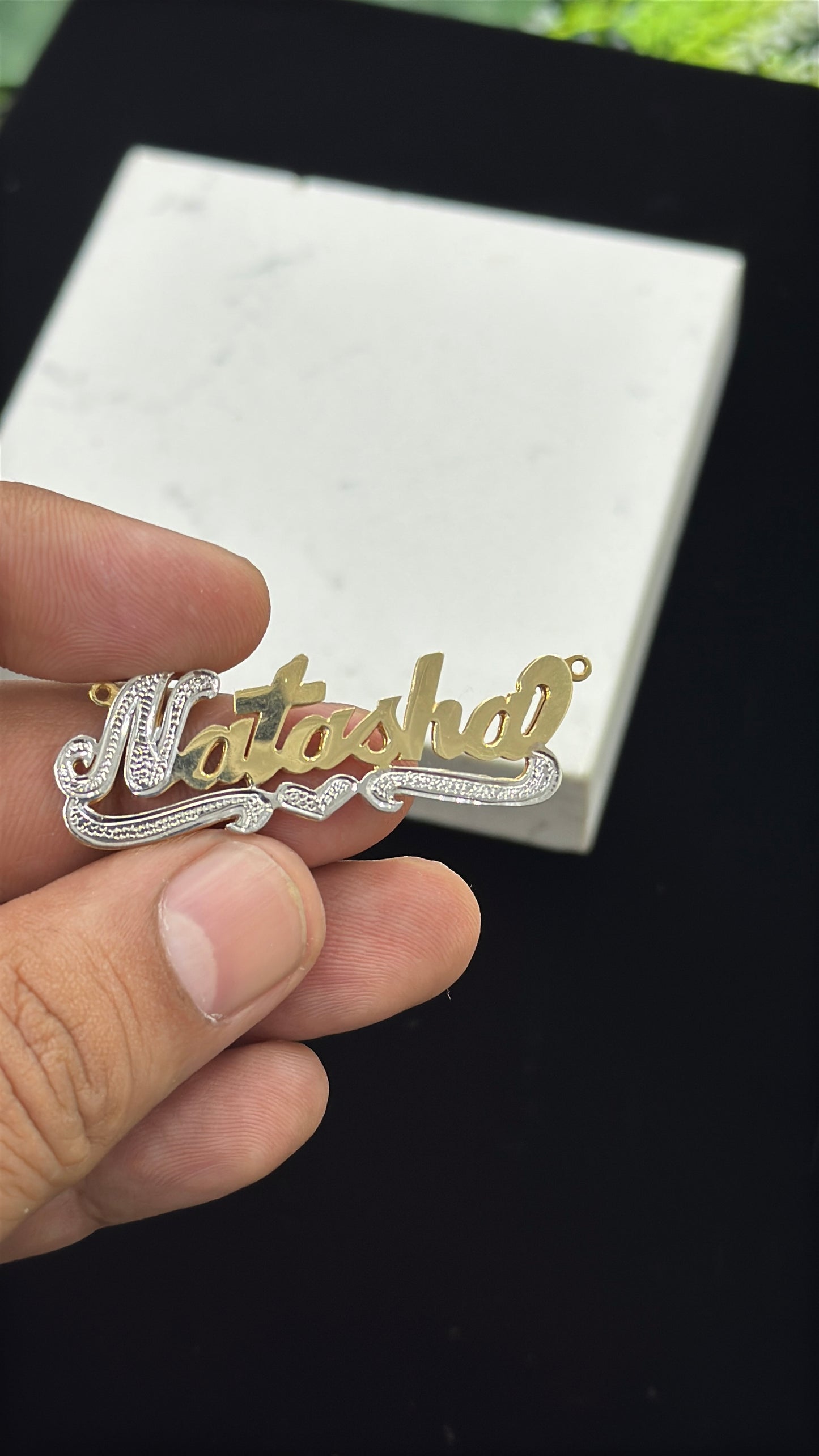 Gold Nameplate Customized Jewelry Personalized Jewelry