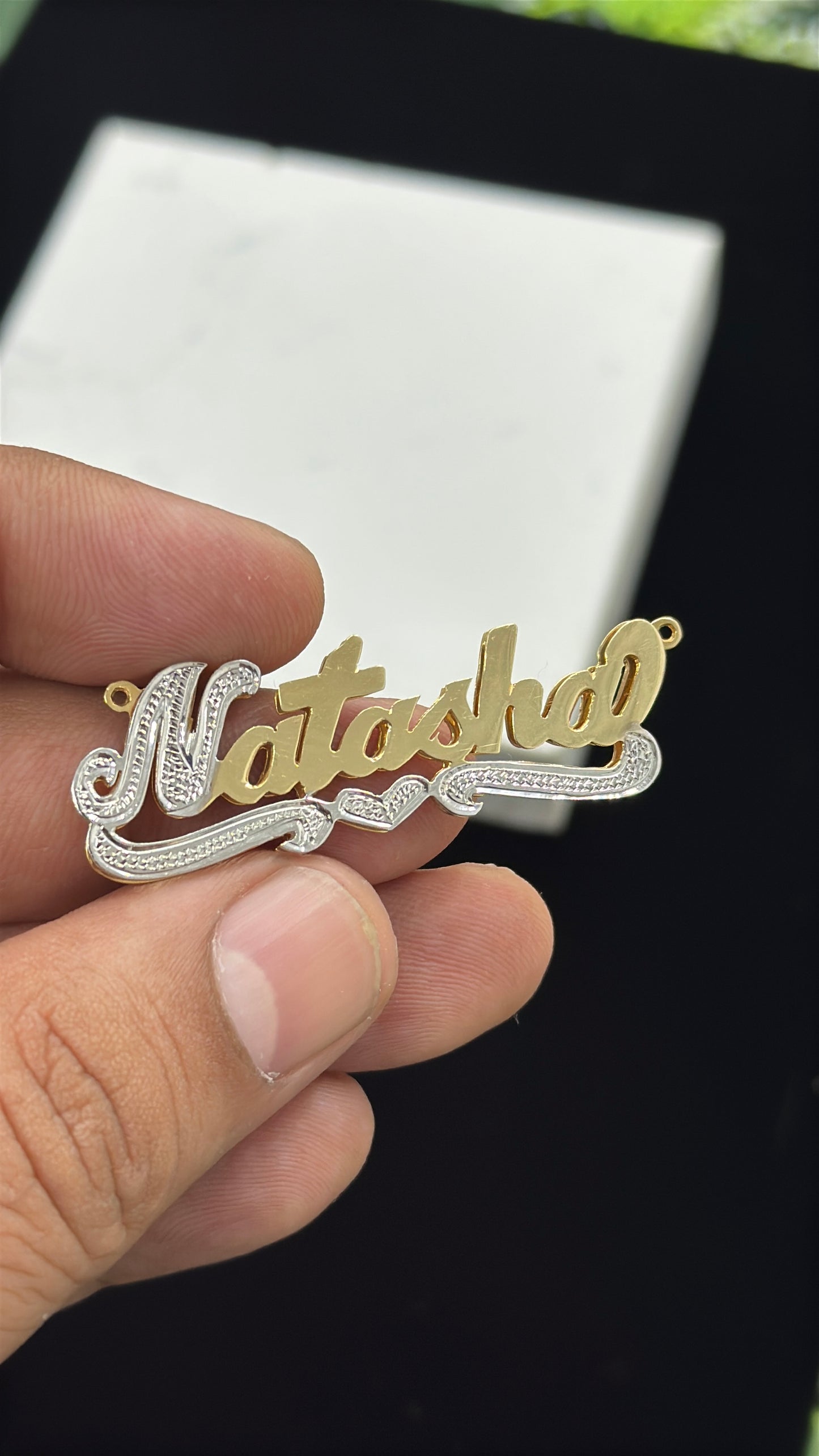 Gold Nameplate Customized Jewelry Personalized Jewelry