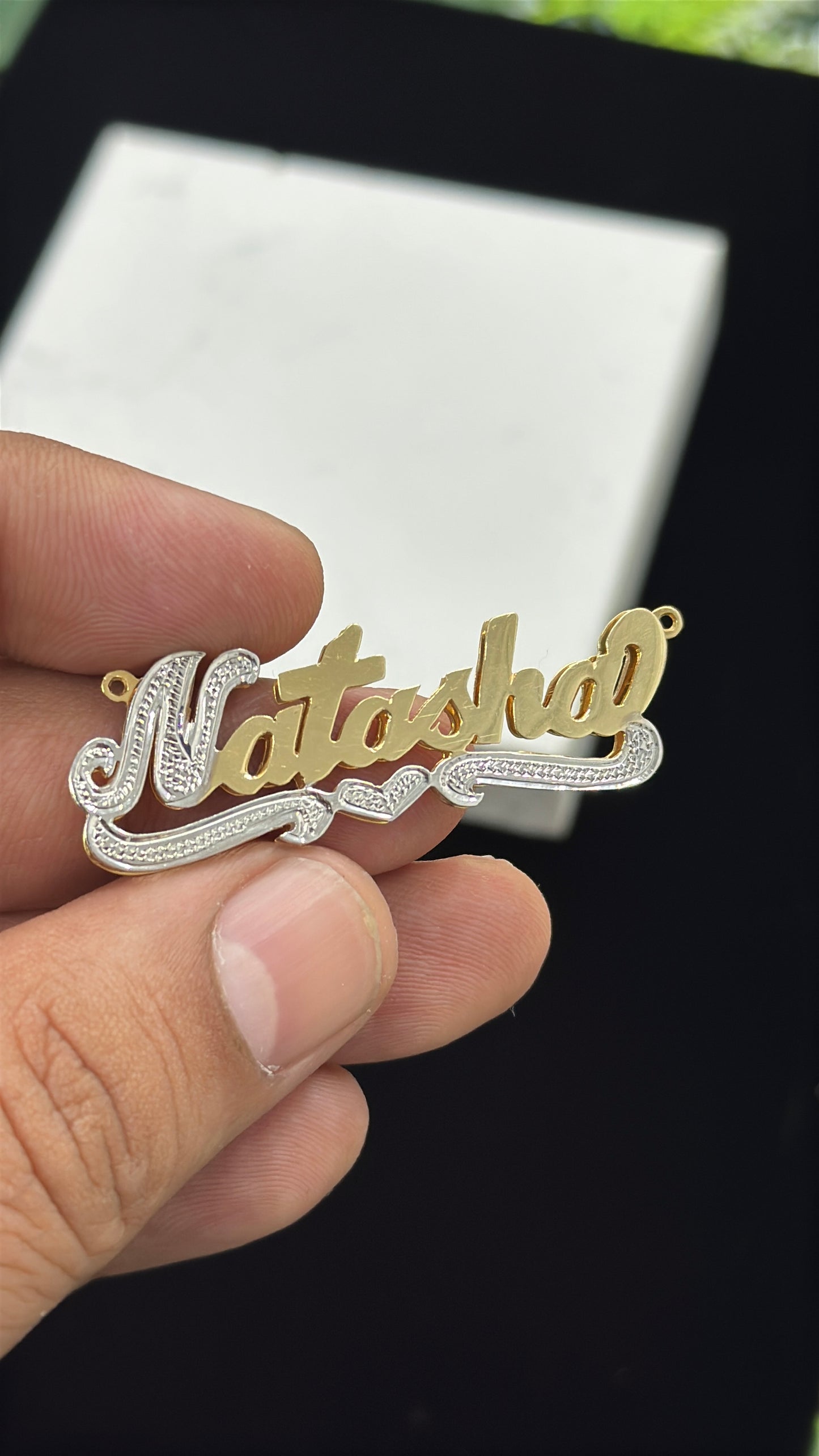 Gold Nameplate Customized Jewelry Personalized Jewelry