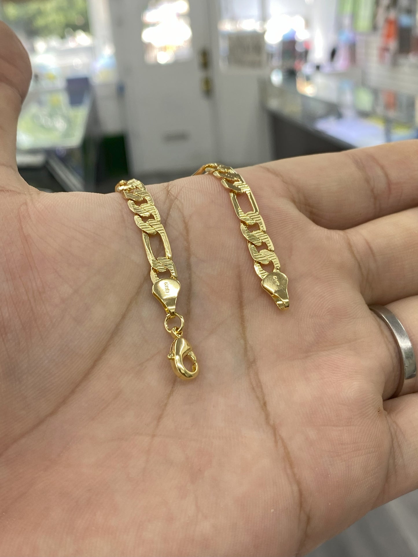 Baby Kids Figaro Bracelet Gold Filled 5.75" 5.6mm