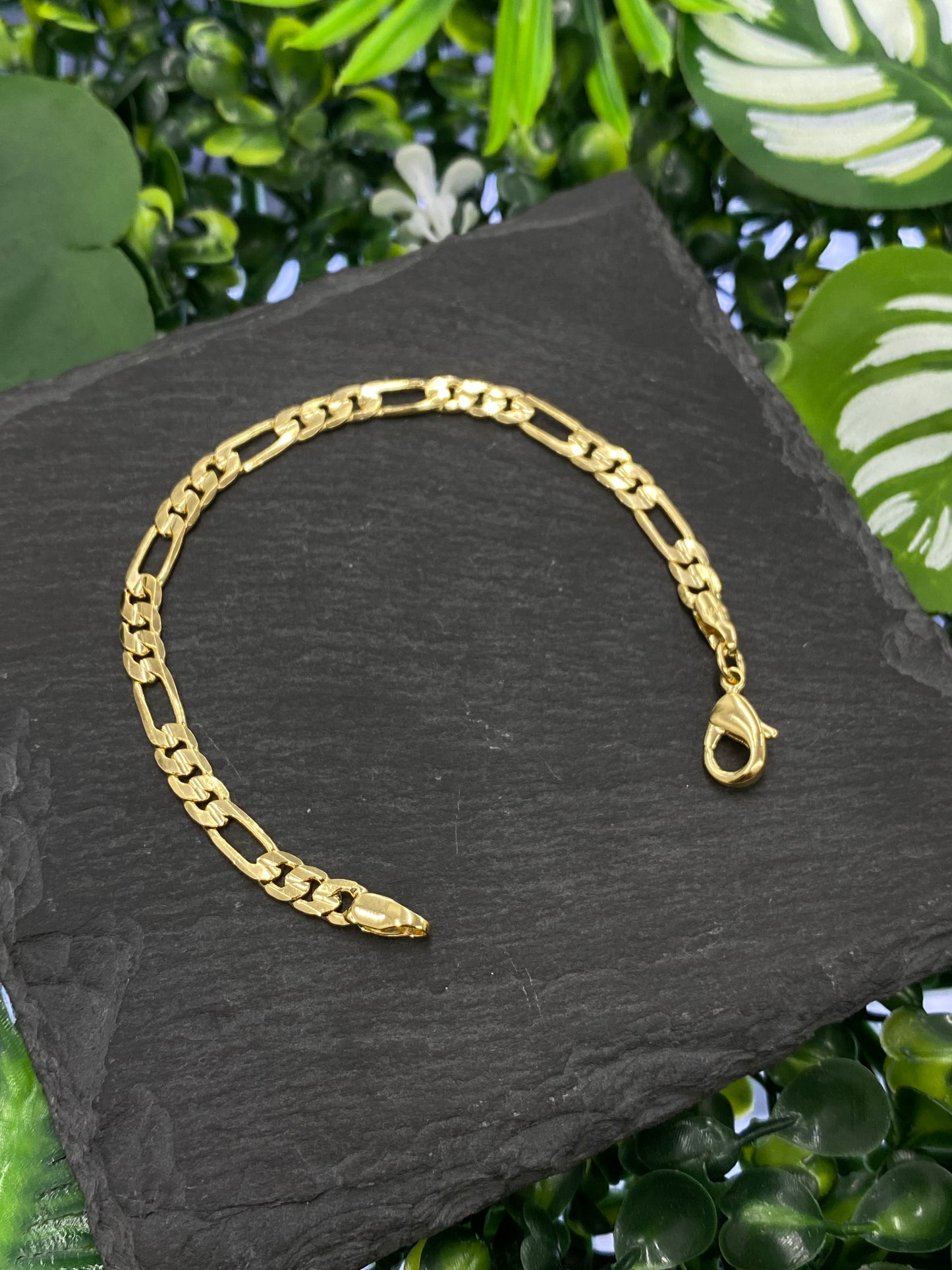 Baby Kids Figaro Bracelet Gold Filled 5.75" 5.6mm