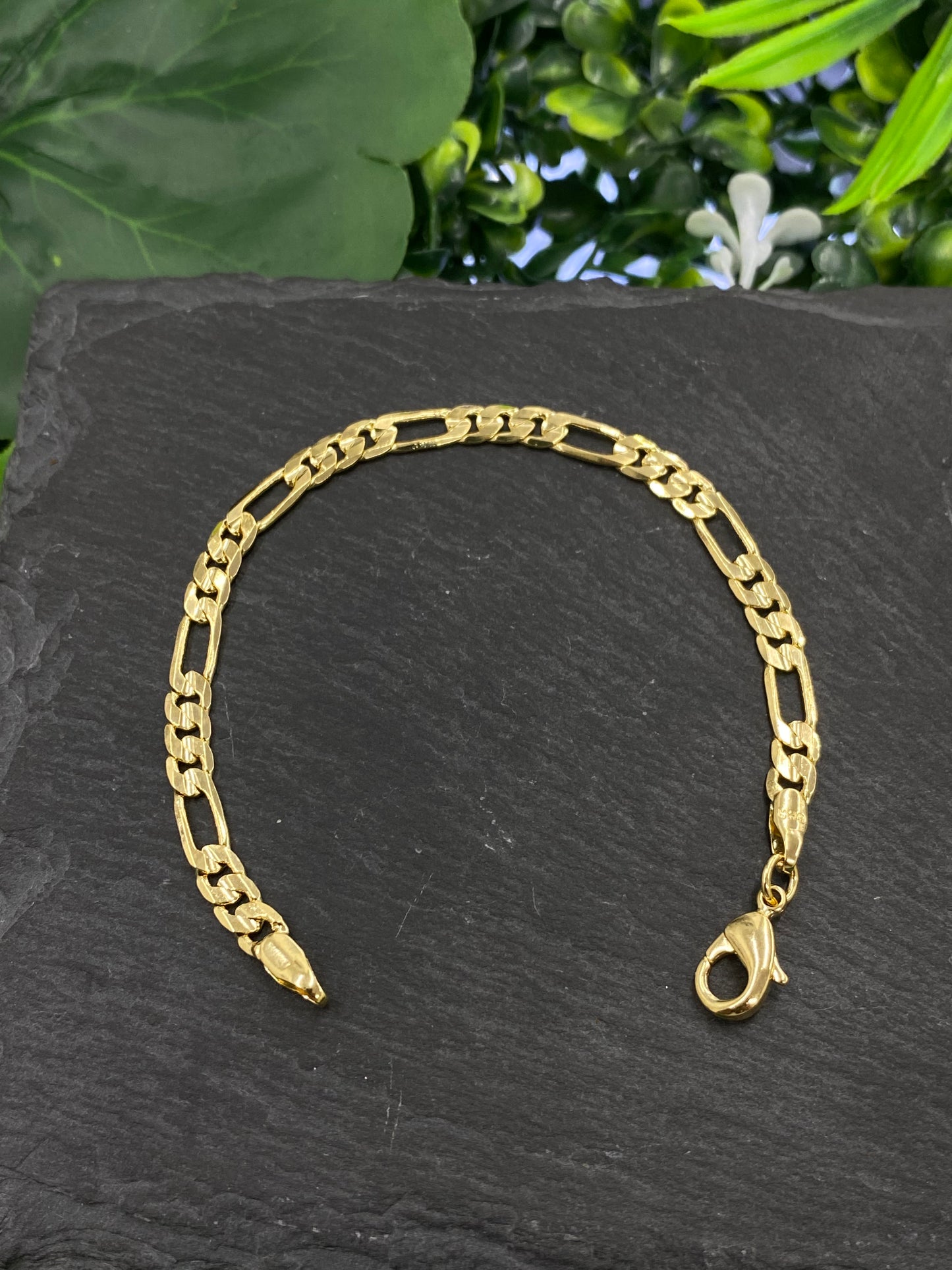 Baby Kids Figaro Bracelet Gold Filled 5.75" 5.6mm