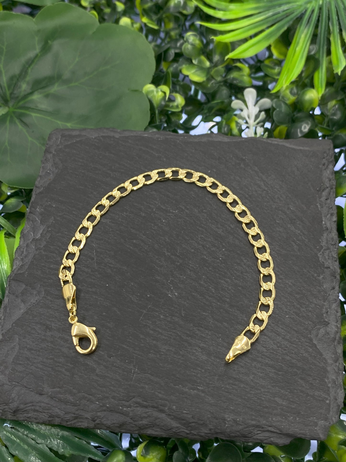 Cuban Curb Baby Bracelet Kids 5.75" 4.4mm