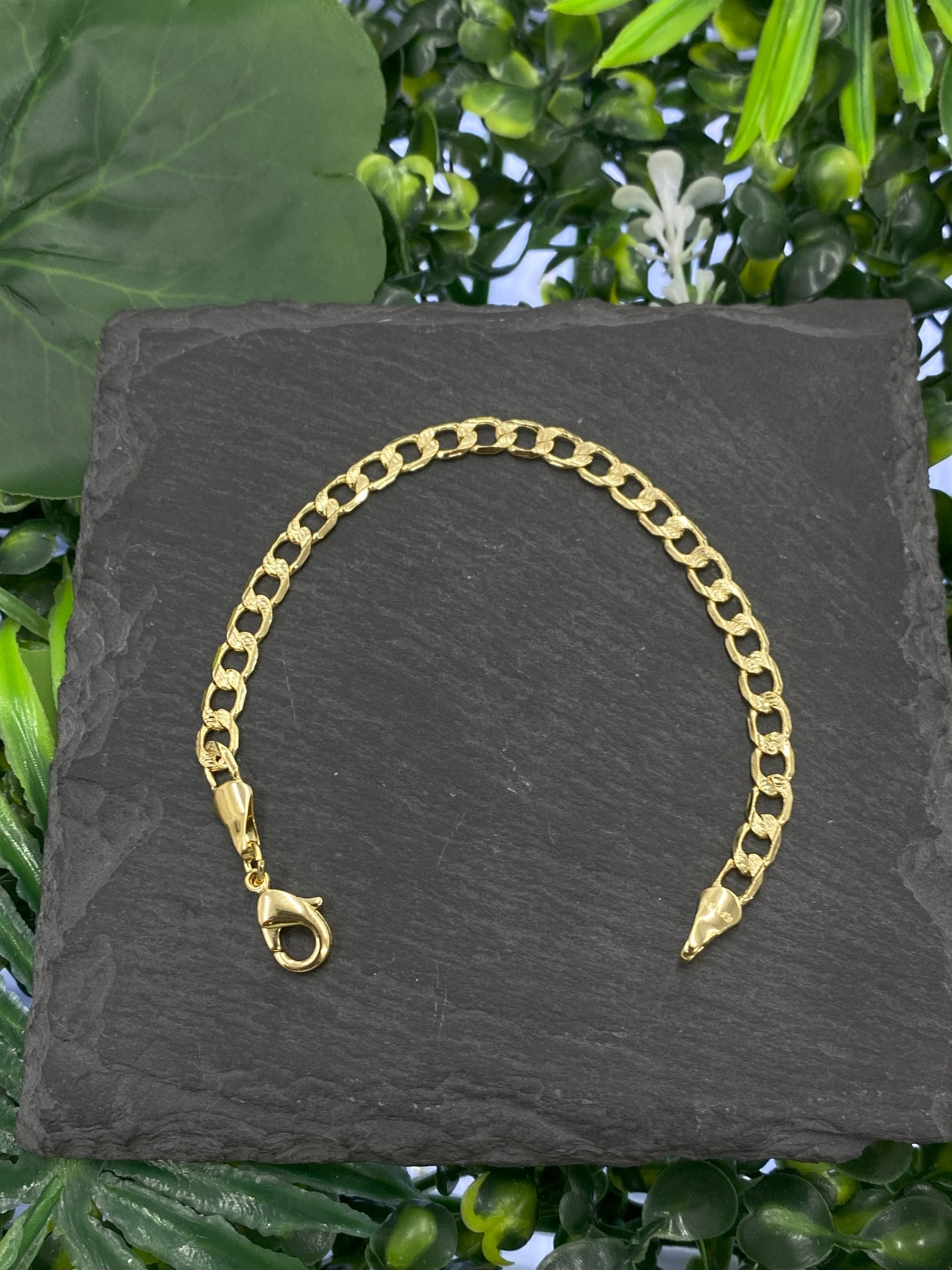 Cuban Curb Baby Bracelet Kids 5.75" 4.4mm