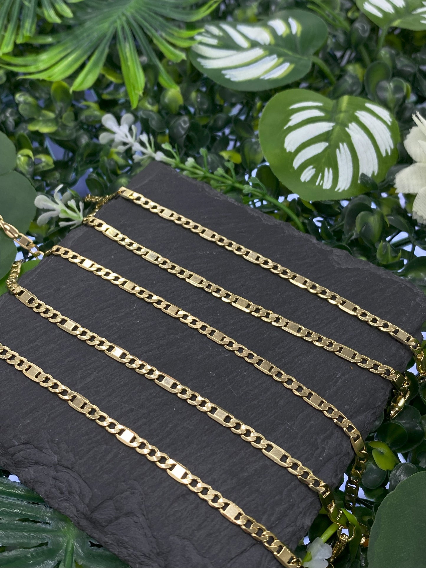 Gold Filled Baby Curb Valentino Bracelet 5.75"