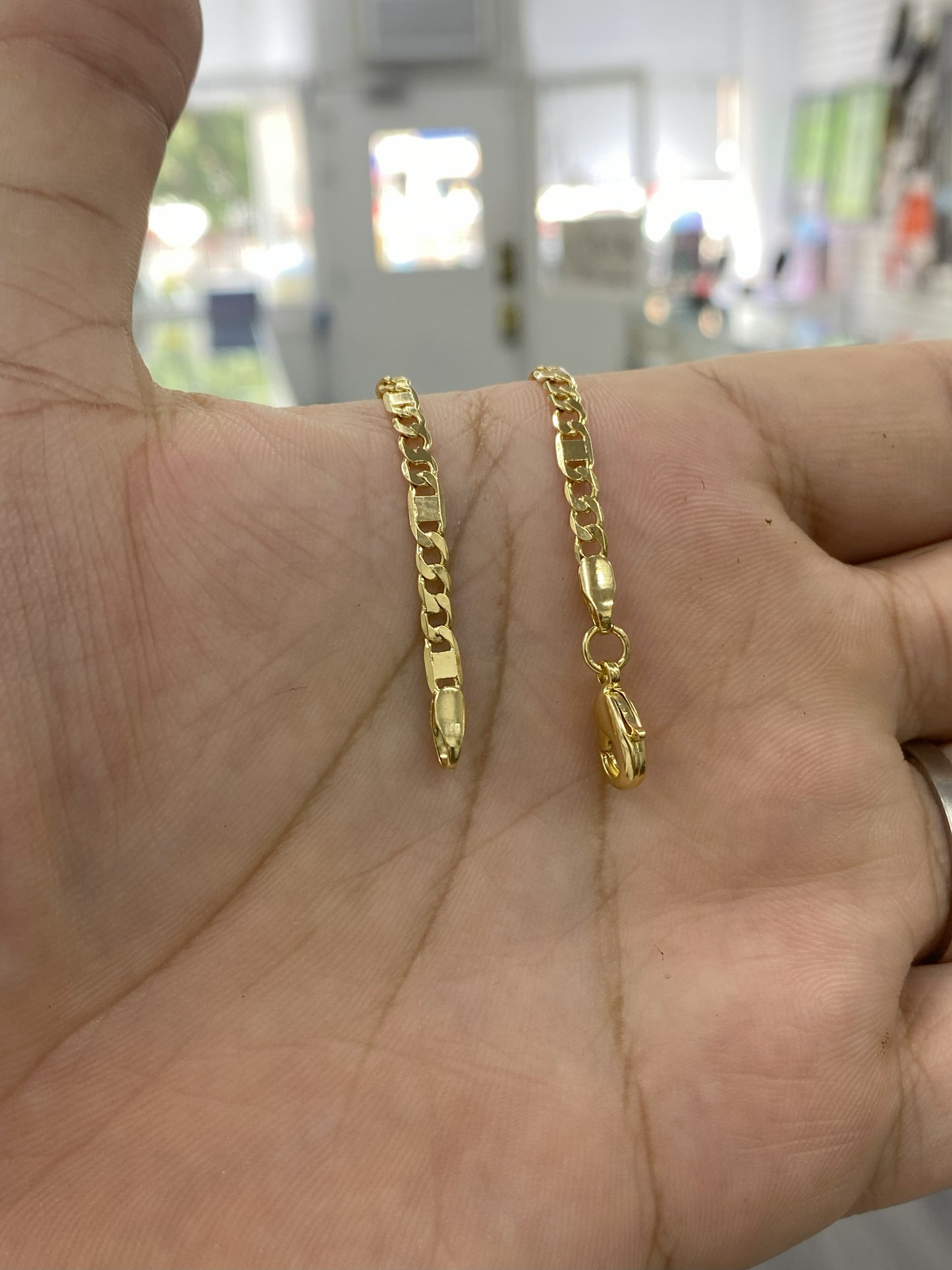 Gold Filled Baby Curb Valentino Bracelet 5.75"