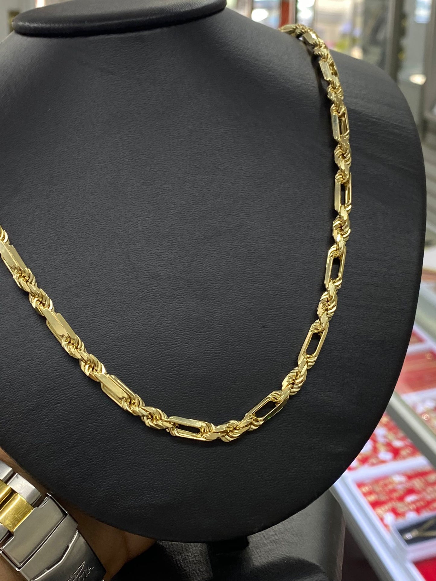 New Solid Gold 14K Necklace Milano Rope Chain 24" 65.67g Gifts Luxurious For Mens and Adults