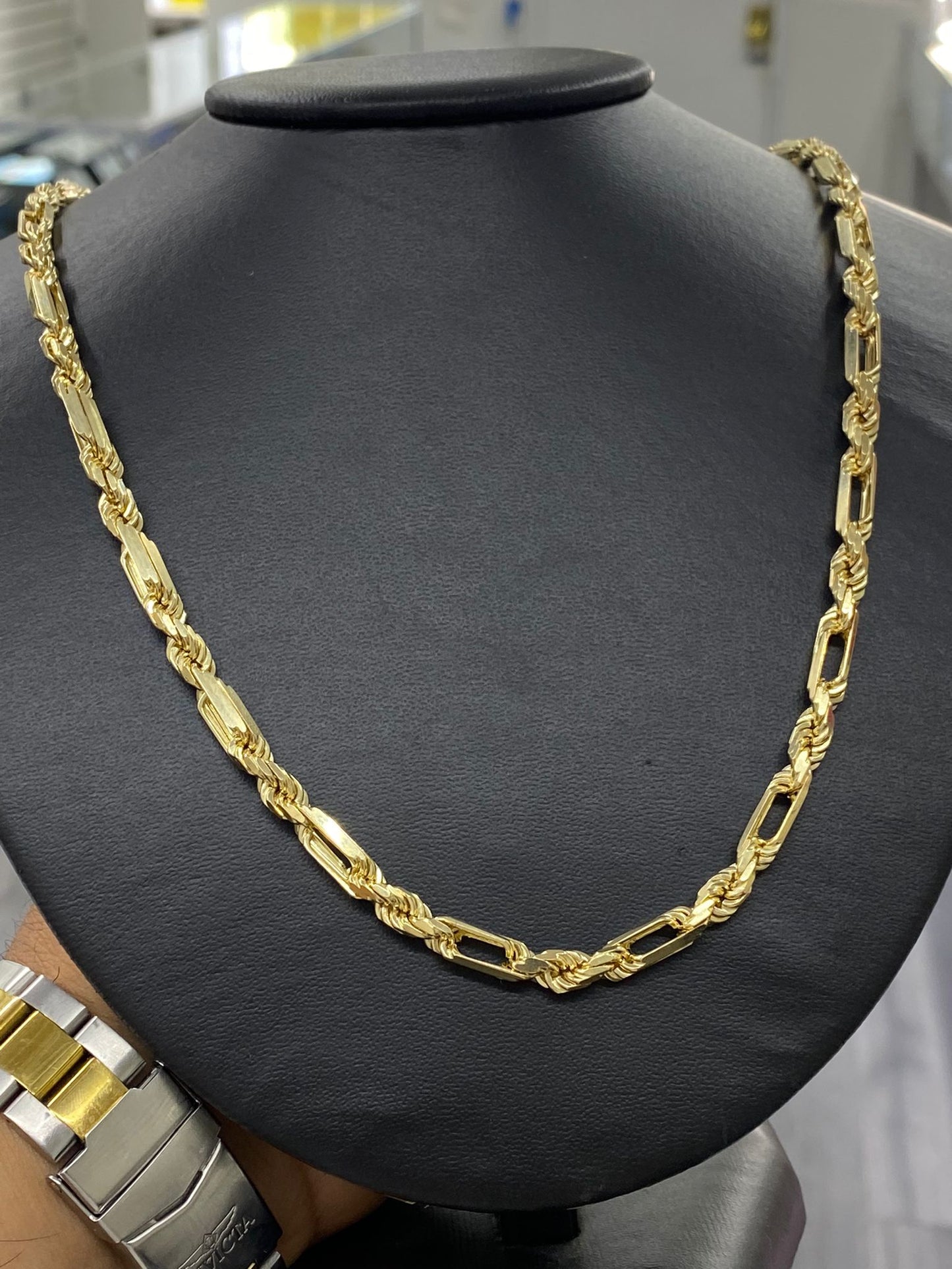 New Solid Gold 14K Necklace Milano Rope Chain 24" 65.67g Gifts Luxurious For Mens and Adults