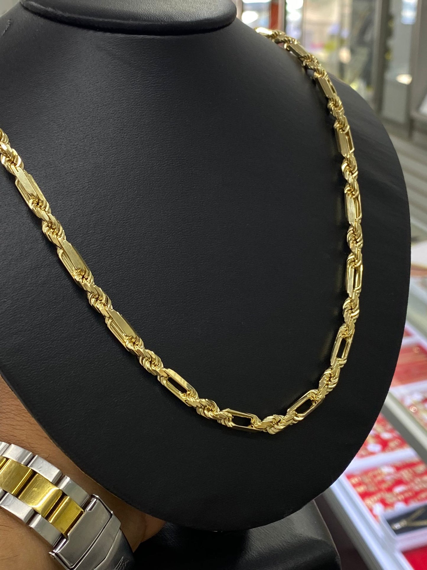 New Solid Gold 14K Necklace Milano Rope Chain 24" 65.67g Gifts Luxurious For Mens and Adults