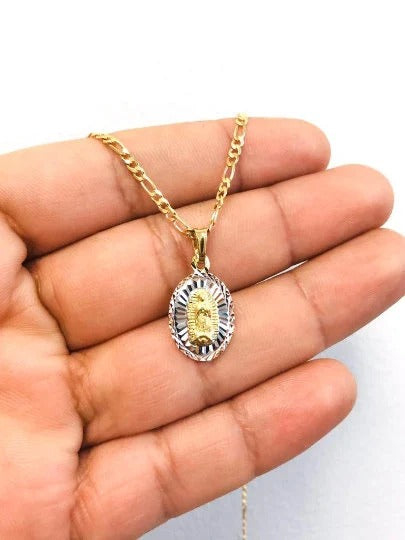 Virgem de Guadalupe Chain Necklace Pendant Charm Jewelry Catholics For Adults