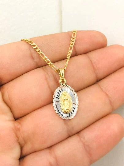 Virgem de Guadalupe Chain Necklace Pendant Charm Jewelry Catholics For Adults