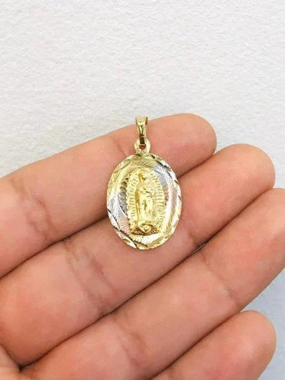 Virgen de Guadalupe Charm Necklace Pendant Chain Gifts Daily Elegance Catholics For Adults